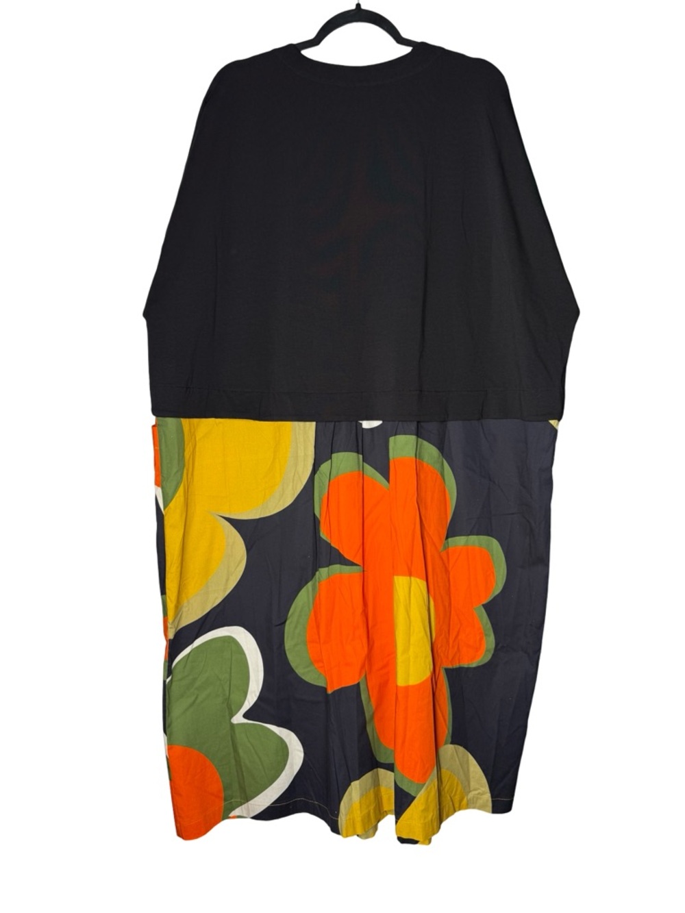 Alembika Dress XL Colorful Floral Midi Dress Lagenlook Oversized Art To Wear NWT - Picture 2 of 9